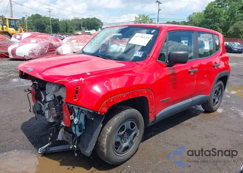 2015 Jeep Renegade Sport from USA, damaged, VIN ZACCJBAT3FPC13655